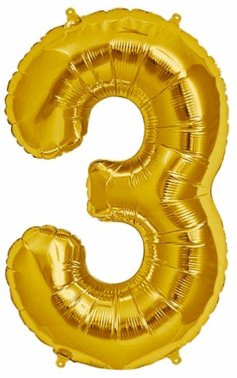 Foil Numbers Balloon