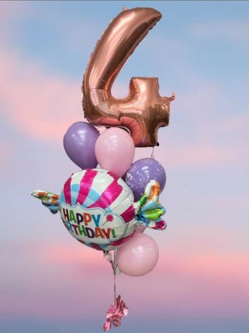Bouqout Birthday Balloon (50- 65 with shape)