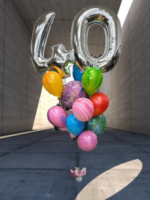 Bouqout Birthday Balloon (50- 65 with shape)