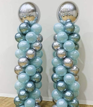 Column Birthday Balloons (1m 50-75 Balloons)
