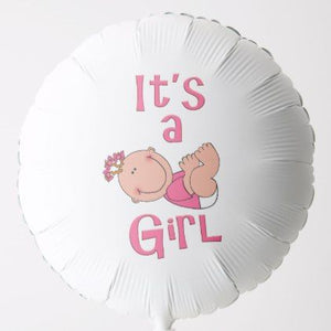 It's a Girl Foil Shapped Balloon